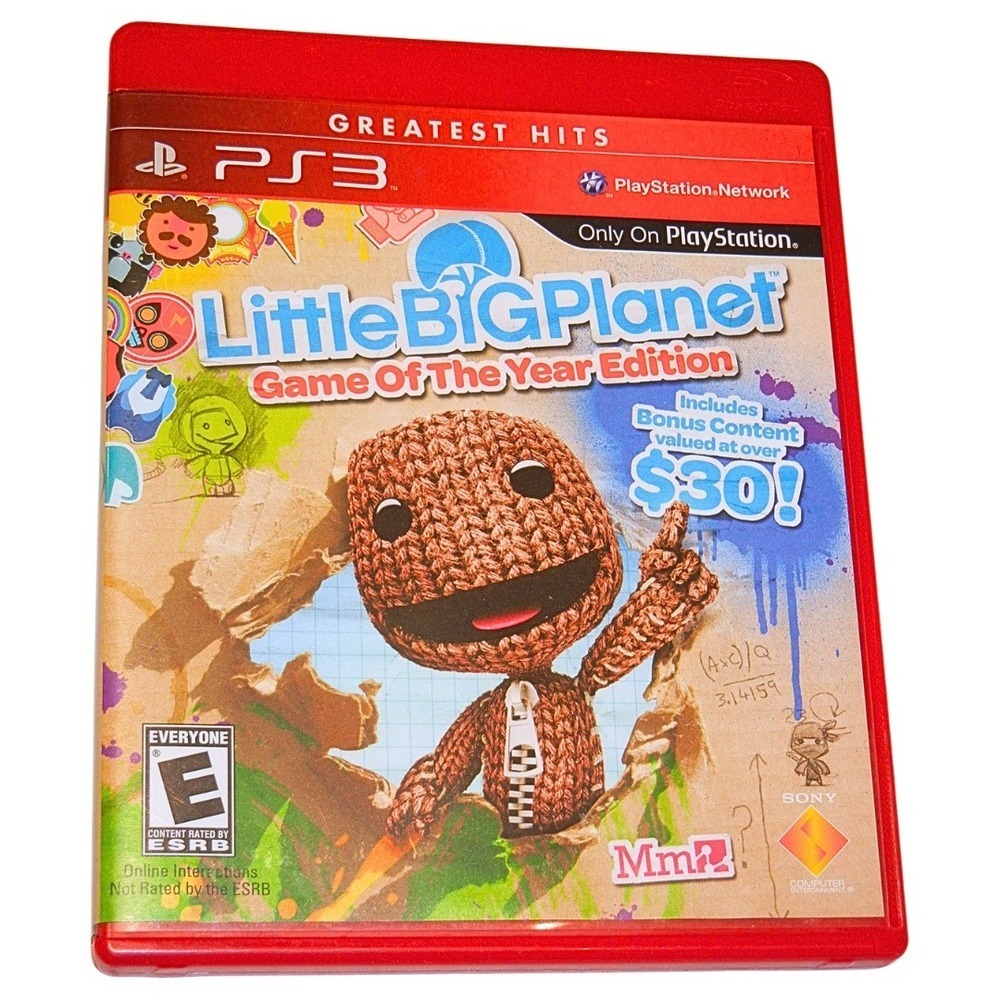 LittleBigPlanet Game of the Year Edition Sony PS3 Greatest Hits Red Case Sackboy